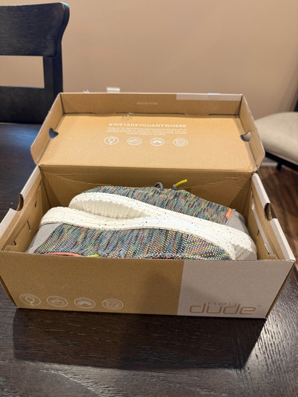 NWT Hey Dude Multi-Color Wally Low Slip-On Shoes - Picture 3 of 10